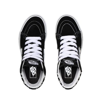 Vans Logo Repeat Sk8-Hi - Çocuk Bilekli Ayakkabı (Siyah)